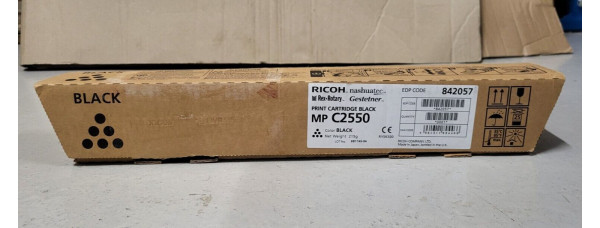 Toner Ricoh 842057 Schwarz MP C2550 Neu OVP A-Ware Original  . 