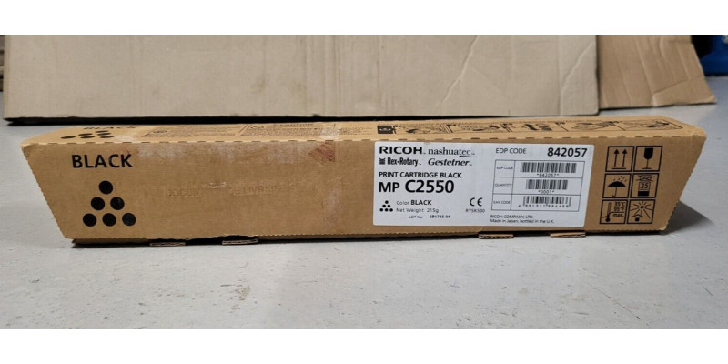 Toner Ricoh 842057 Schwarz MP C2550 Neu OVP A-Ware Original  . 