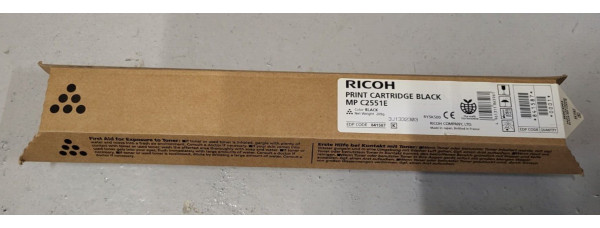 Toner Ricoh MP C2551E 841587 Schwarz Neu OVP A-Ware Original Aficio C2051 . 