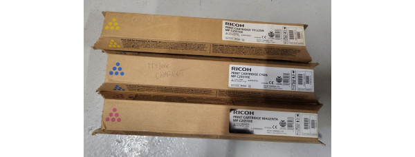 3 Toner Ricoh MP C2551HE 841505 841506 841507 Neu OVP Original MP C2050 . 