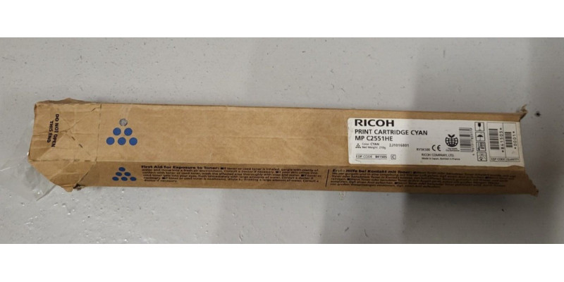 Toner Ricoh MP C2551HE Cyan 841505 Neu OVP  Original MP C2051 MP C2551  