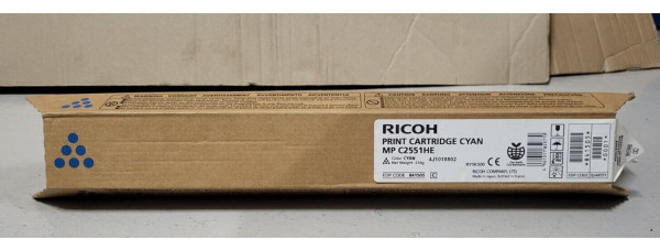 Toner Ricoh MP C2551HE Cyan 841505 Neu OVP A-Ware Original MP C2051 MP C2551 