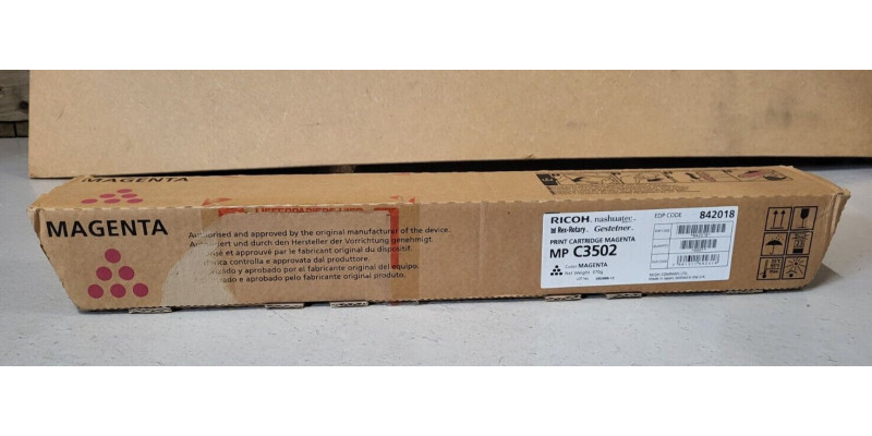 Toner Ricoh 842018 Magenta Neu OVP Original MP C3502 . Toner Ricoh 842018 Magenta Neu OVP Original MP C3502 .