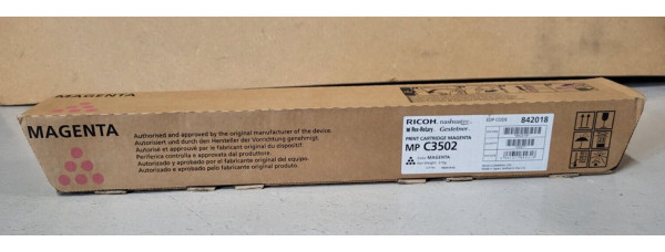 Toner Ricoh 842018 Magenta Neu OVP A-Ware Original MP C3502  . 