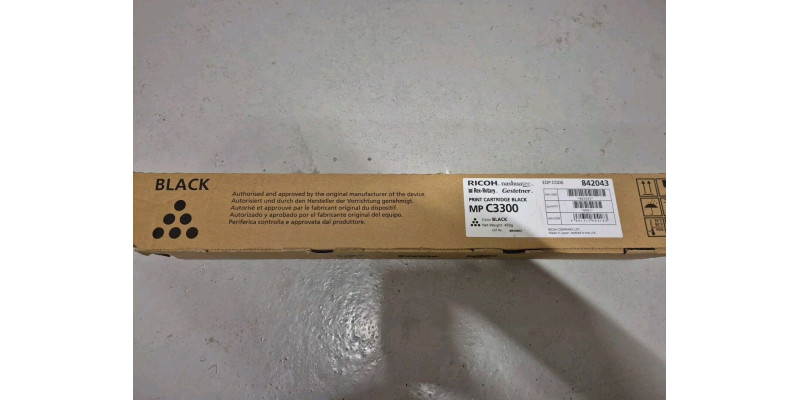 Toner Ricoh MP C3300 Black 842043 Neu OVP A-Ware Original MP C2800 MP C3300 Rg 