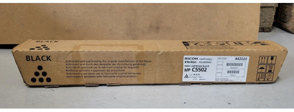 Toner Ricoh MP C5502 Schwarz 842020 Neu OVP Original MP C4502  . 