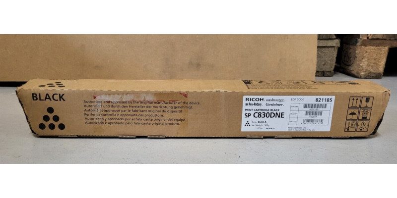 Toner Ricoh SP C830DNE Schwarz 821185 Neu OVP Original  . 