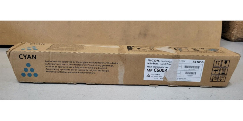 Toner Ricoh Cyan 841856 Neu OVP Original MP C6003  . 