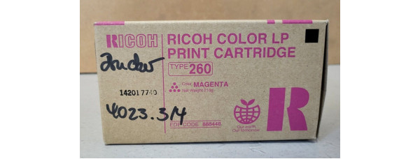 Toner Ricoh Type 260 888448 Magenta Neu OVP Ricoh Aficio CL 7200 CL 7300  