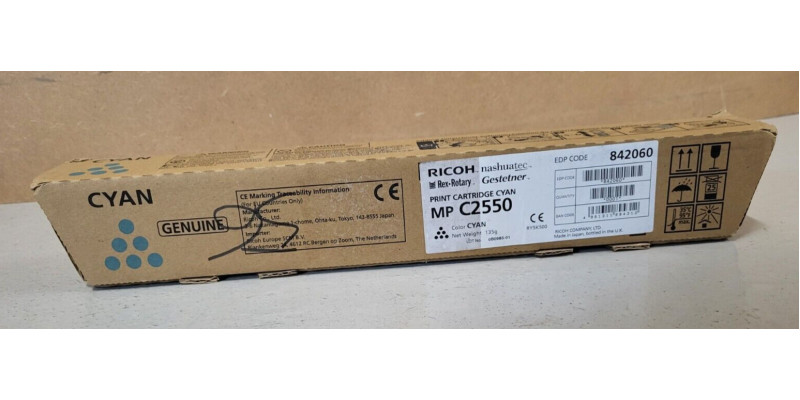 Toner Ricoh 842060 Cyan MP C2550 Neu OVP Original  . 
