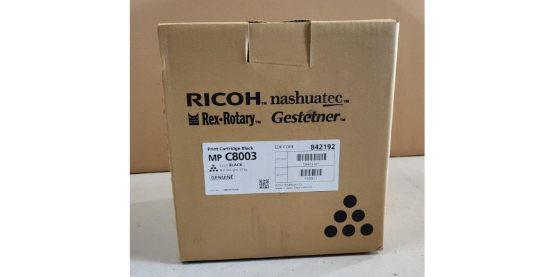 Toner Ricoh MP C8003 Schwarz 842192 Neu OVP Original IM C6500 . 