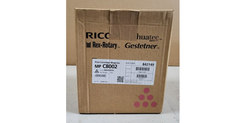 Toner Ricoh MP C8002 Magenta 842149 Neu OVP Original MP C6502  . 