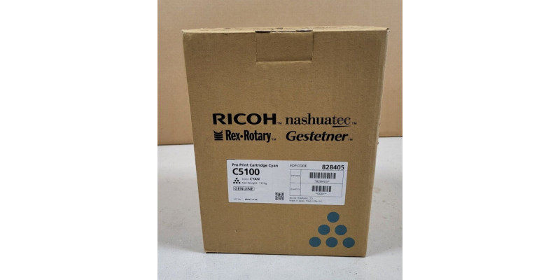 Toner Ricoh C5100 Cyan 828405 Neu OVP A-Ware Original SP 5100  . 