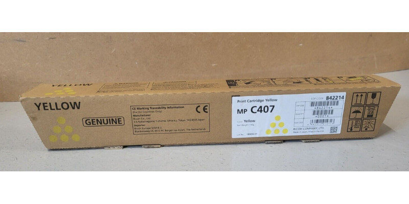 Toner Ricoh MP C407 Gelb 842214 Neu OVP Original  . 