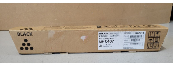 Toner Ricoh MP C407 Schwarz 842211 Neu OVP MPC 407 Original   