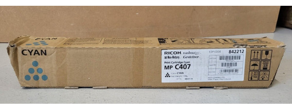 Toner Ricoh MP C407 Cyan 842212 Neu OVP Original  . 