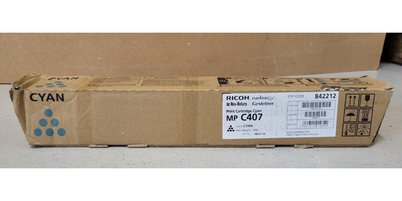 Toner Ricoh MP C407 Cyan 842212 Neu OVP Original  . 