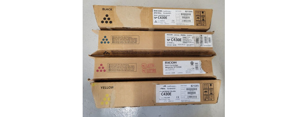 4 Toner Ricoh 821280 821096 821205 821204 Neu OVP Original SP C430E  