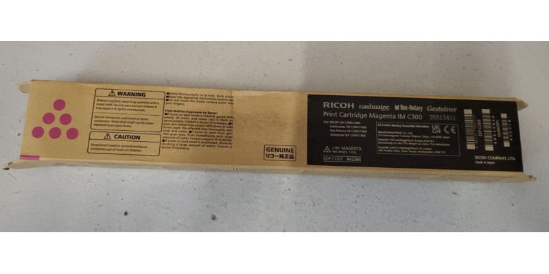 Toner Ricoh IM C300 Magenta 842384 Neu OVP A-Ware Original IM C300/400 . 