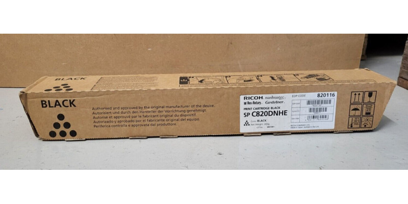 Toner Ricoh SP C820DNHE Schwarz 820116 Neu OVP A-Ware Original  SP C820  