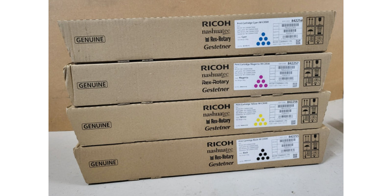 4 Toner Ricoh IM C3500 842258 842257 842256 842255 Neu OVP A-Ware Original  