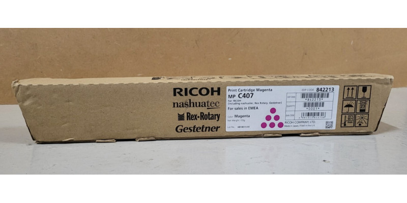 Toner Ricoh MP C407 Magenta 842213 Neu OVP A-Ware Original   