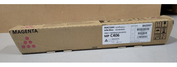 Toner Ricoh MP C406 Magenta 842097 Neu OVP A-Ware Original MP C306ZSP  