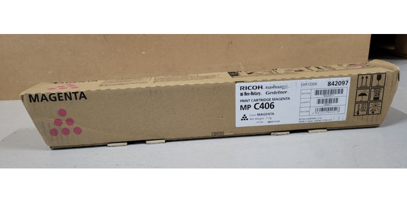 Toner Ricoh MP C406 Magenta 842097 Neu OVP A-Ware Original MP C306ZSP  