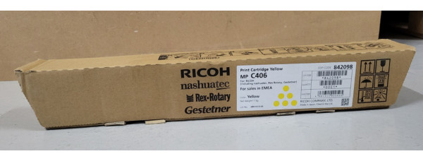 Toner Ricoh MP C406 Gelb 842098 Neu OVP A-Ware Original   