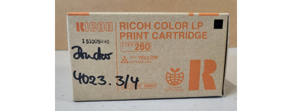 Toner Ricoh Type 260 888447 Gelb Neu OVP Ricoh Aficio CL 7200 CL 7300 . 