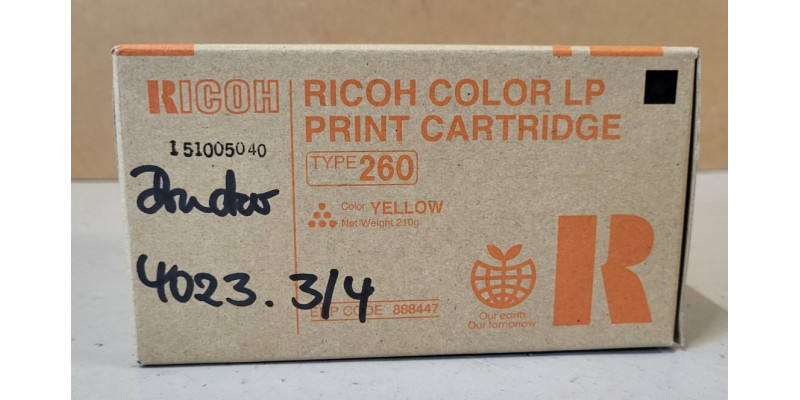 Toner Ricoh Type 260 888447 Gelb Neu OVP Ricoh Aficio CL 7200 CL 7300 . 