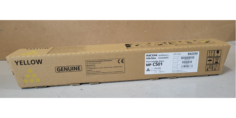 Toner Ricoh MP C501 Gelb 842250 Neu OVP A-Ware Original MP C501SP . 