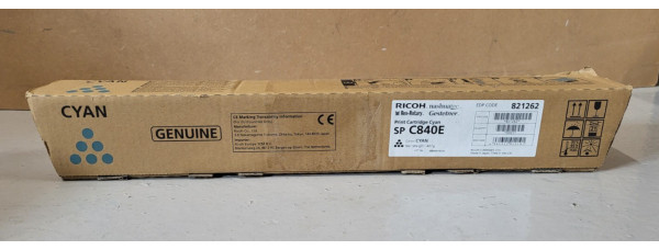 Toner Ricoh SP C840E Cyan 821262 Neu OVP Original  . 
