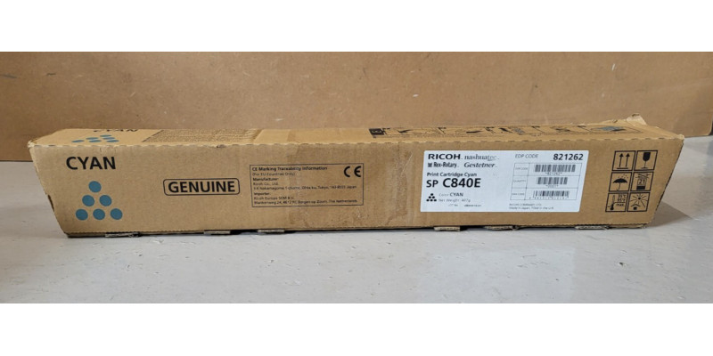 Toner Ricoh SP C840E Cyan 821262 Neu OVP Original  . 
