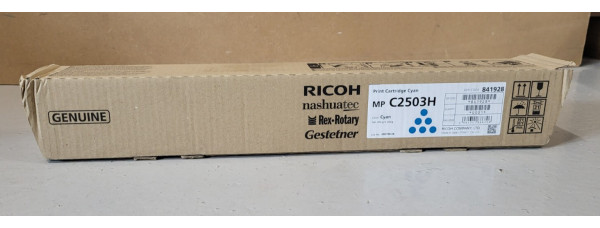 Toner Ricoh MP C2503H Cyan 841928 Neu OVP A-Ware Original Aficio MP C2003  