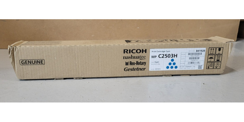 Toner Ricoh MP C2503H Cyan 841928 Neu OVP A-Ware Original Aficio MP C2003  
