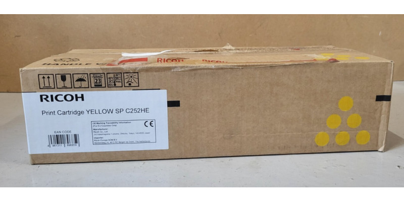 Toner Ricoh SP C252HE Gelb 407719 Neu OVP Original SP C250 SP C252   