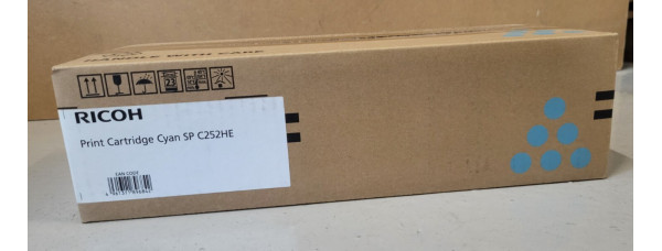 Toner Ricoh SP C252HE Cyan 407717 Neu OVP Original SP C250 SP C252 . 