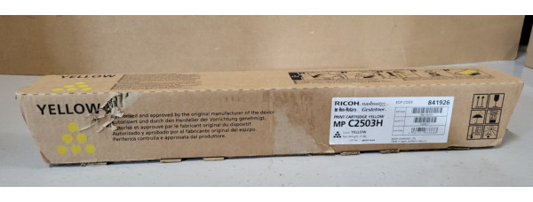 Toner Ricoh MP C2503H Gelb 841926 Neu OVP Original Aficio MP C2003 MP C2503  