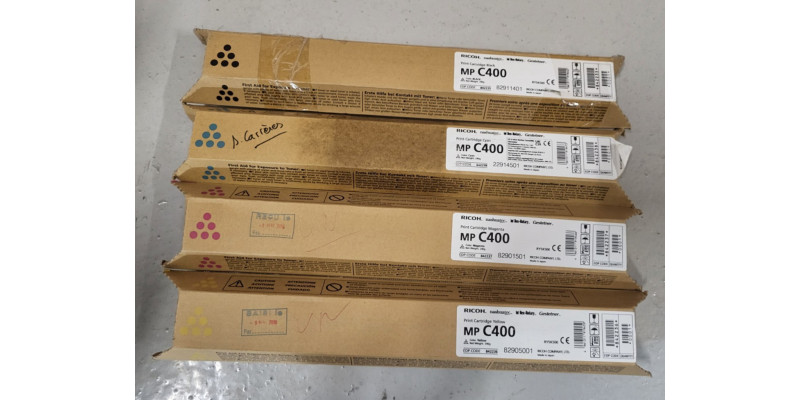 4 Toner Ricoh MP C400 842235 842238 842237 842236 Neu OVP Original   