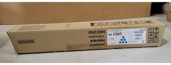 Toner Ricoh MP C501 Cyan 842248 Neu OVP Original MP C501SP . 