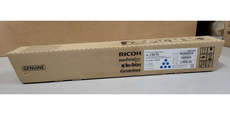 Toner Ricoh IM C6010 Cyan 842533 Neu OVP A-Ware Original IM C4510  