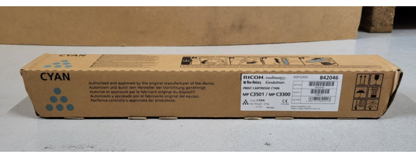 Toner Ricoh MP C3501 Cyan 842046 Neu OVP A-Ware Original Aficio MP C2800  