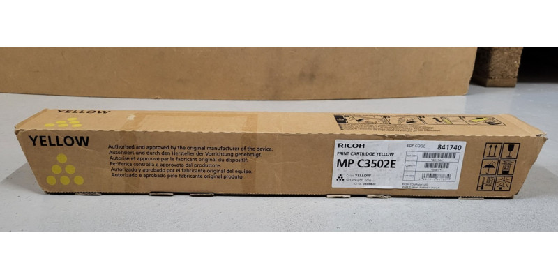 Toner Ricoh MP C3502E Gelb 841740 Neu OVP Original MP C3002 MP C3502 . 