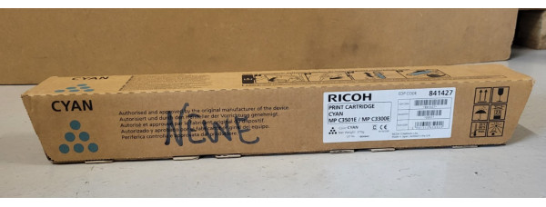 Toner Ricoh MP C3501E Cyan 841427 Neu OVP Original  . 