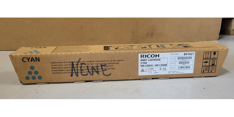 Toner Ricoh MP C3501E Cyan 841427 Neu OVP Original  . 