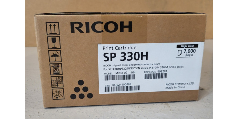 Toner Ricoh SP 330H Schwarz 408281 Neu OVP A-Ware Original SP 330DN . 