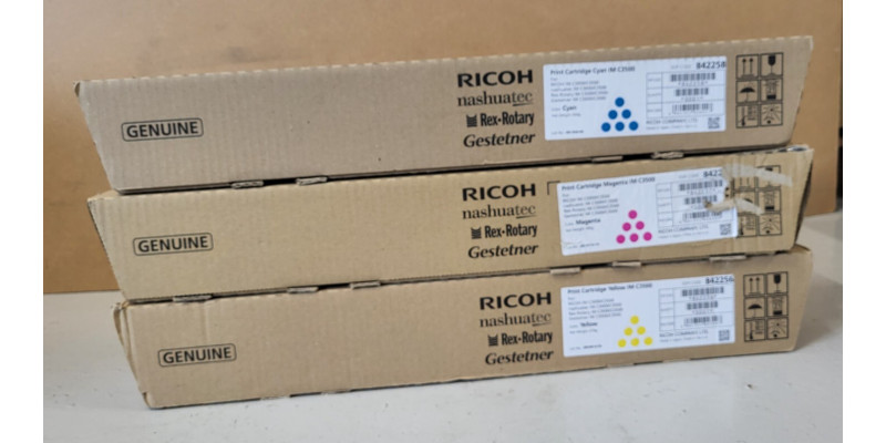 3 Toner Ricoh IM C3500 842258 842257 842256 CMY Neu OVP Original IM C3000  