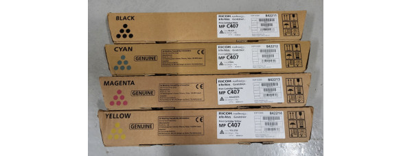 4 Toner Ricoh MP C407 842211 842212 842213 842214 Neu OVP A-Ware Original  