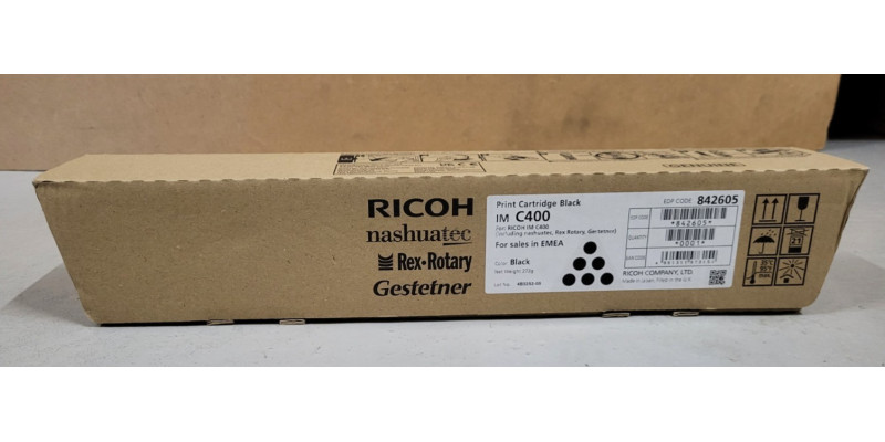 Toner Ricoh 842605 Schwarz IM C400 Neu OVP A-Ware Original  . 